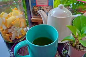 Silkworm poo tea, a specialty drink at Silk Road Cafe in Luang Prabang, Laos