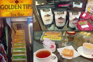Tea tasting experience at Golden Tips Tea Bar at MG Market, Gangtok in Sikkim
