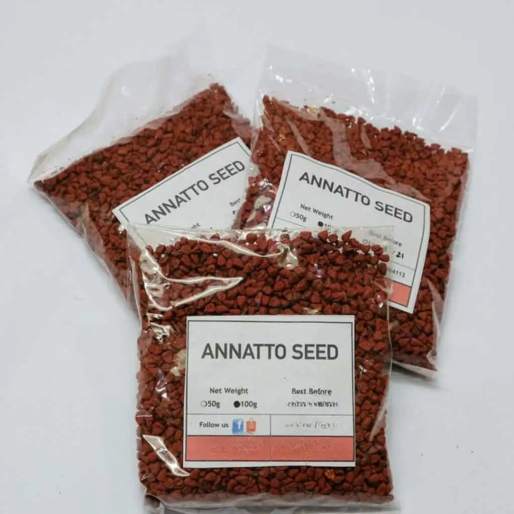 Annatto seeds as coloring agent in Philippine cuisine